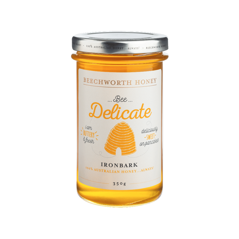 BDIRONJAR350 _Beechworth-Honey-Bee-Delicate-Ironbark-Jar