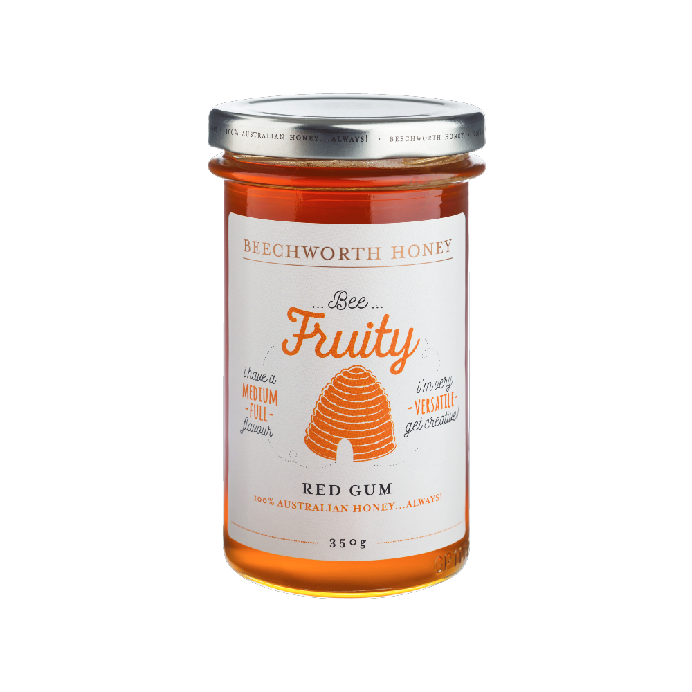 BFREGUJAR350 _Beechworth-Honey-Bee-Fruity-Red-Gum-Jar