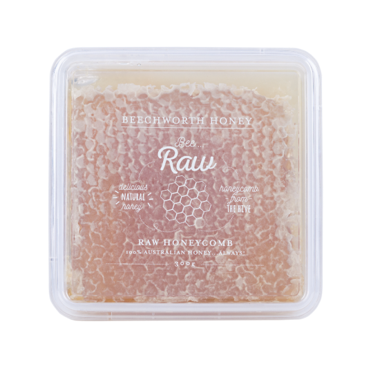 BRHONEBOX300_Bee Raw Honeycomb 300g Box