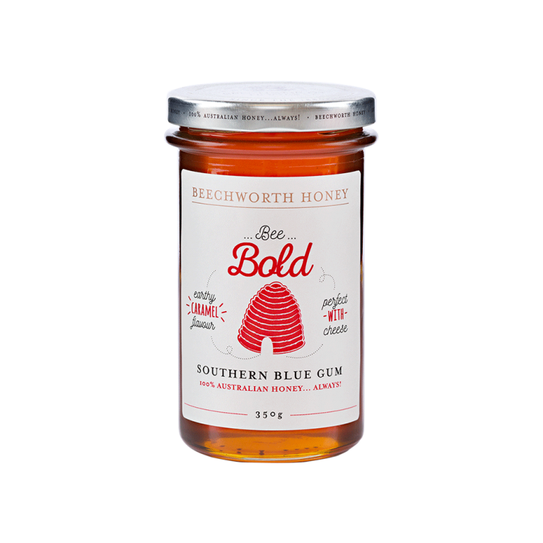 BBSOBGJAR350_Bee-Bold-Southern-Blue-Gum-350g-Jar---LE-Black