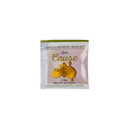 BCBUSSAC14x150_Bee-Cause-Bush-Honey-14g-Sachet-x-150-(1)