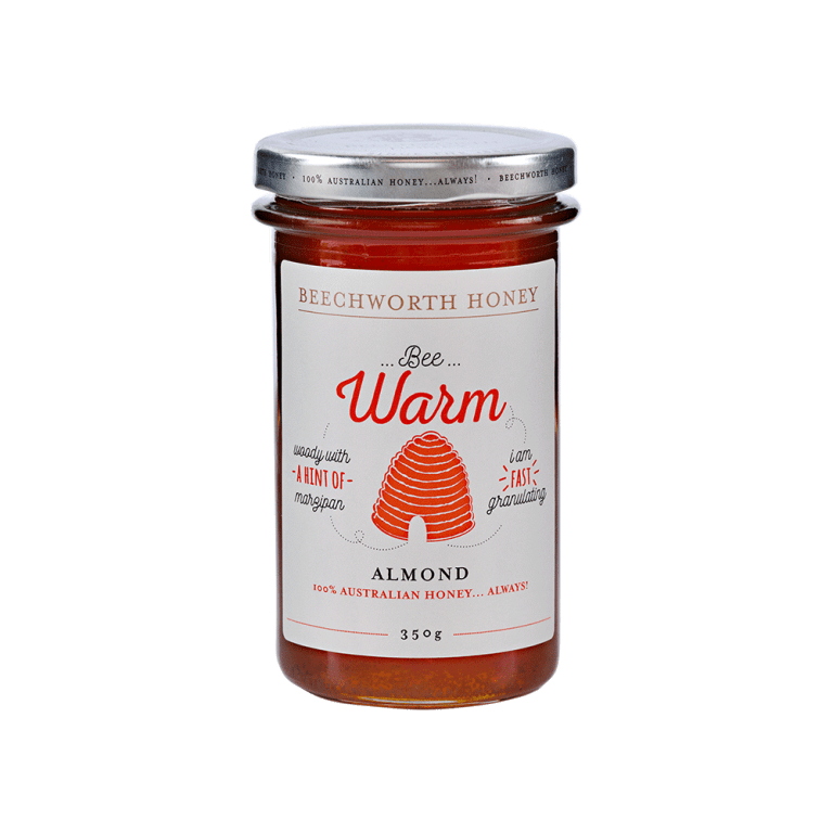 BWALMOJAR350_Bee-Warm-Almond-Honey-350g-Jar---LE-Gold