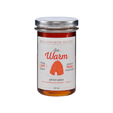 Bee Warm Avocado Honey 350g Jar