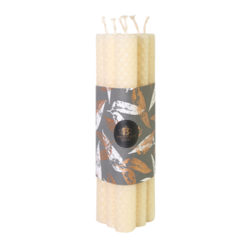 Rolled Beeswax Dinner Candles
