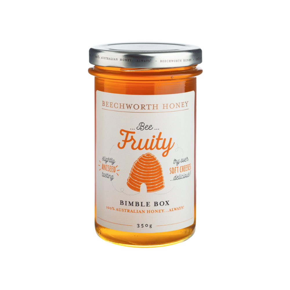 BFBIBOJAR350 _Beechworth-Honey-Bee-Fruity-Bimble-Box-Jar