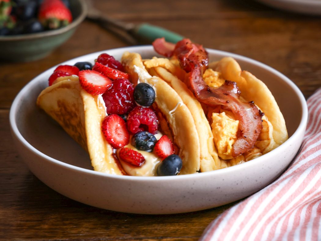 Honey & Ricotta Pancake Tacos