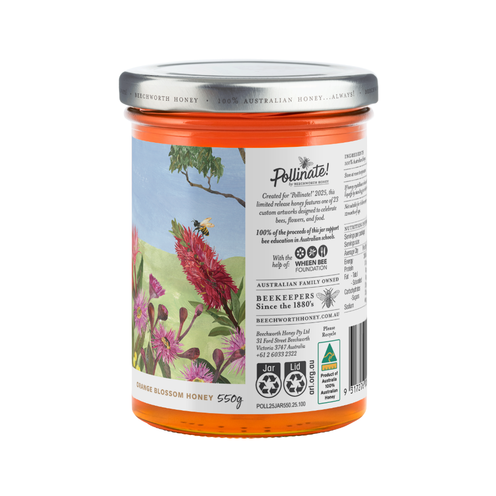 POLL25JAR550-Kim_Pollinate-Honey-2025_Kim-Elson_550g_back