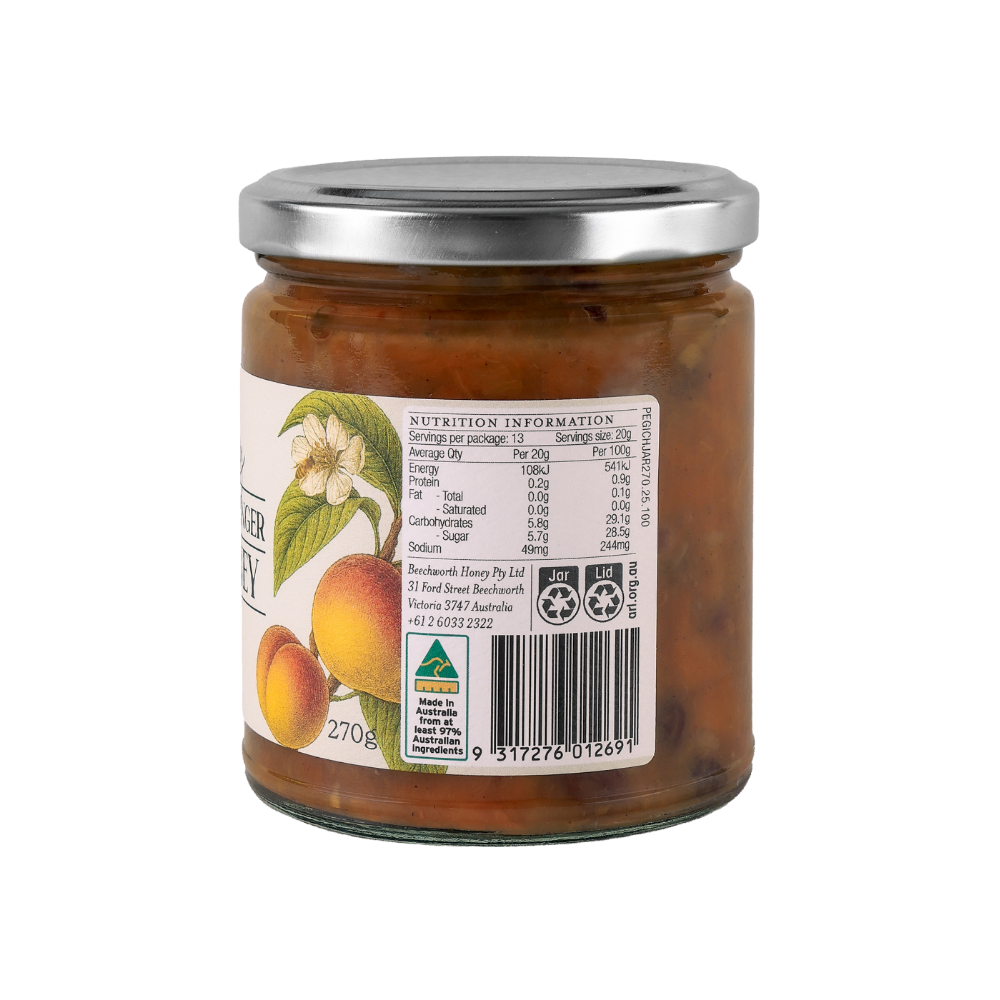 Honey, Peach & Ginger Chutney_Back