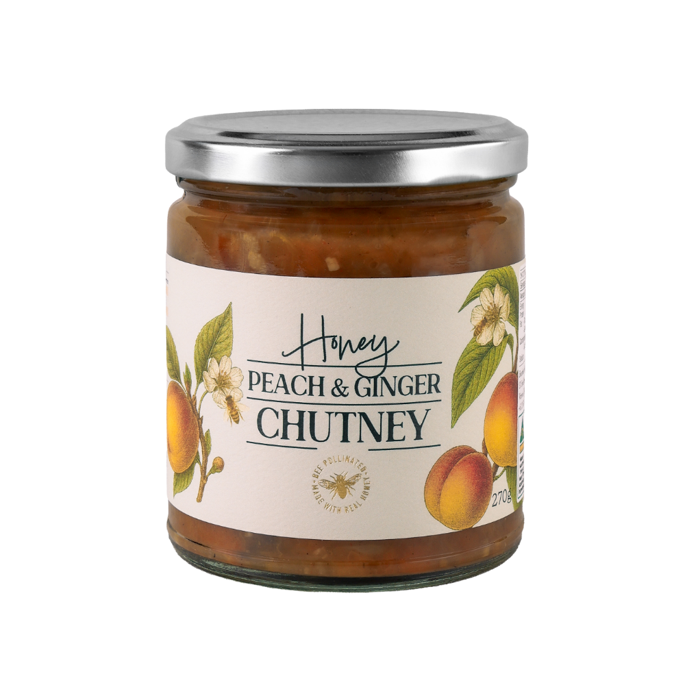PEGICHJAR270_Honey-Peach-&-Ginger-Chutney-270g_Front