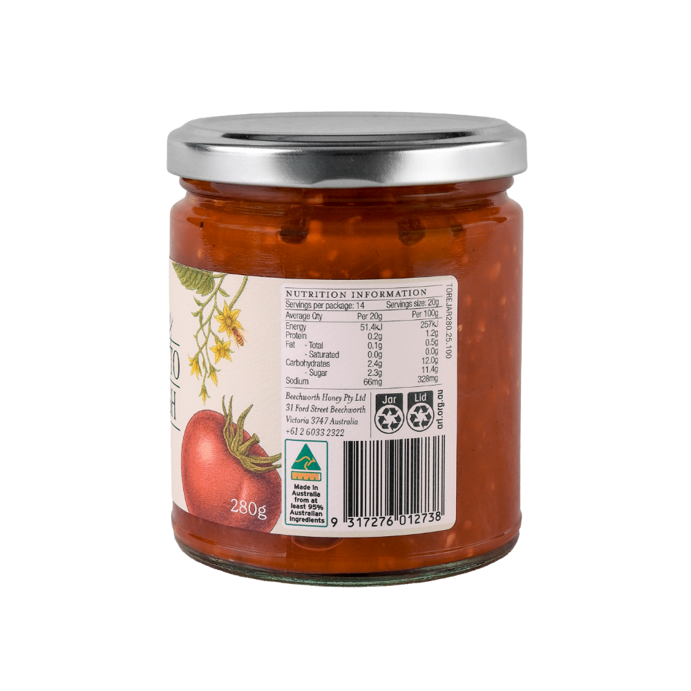 Honey Tomato Relish_Back
