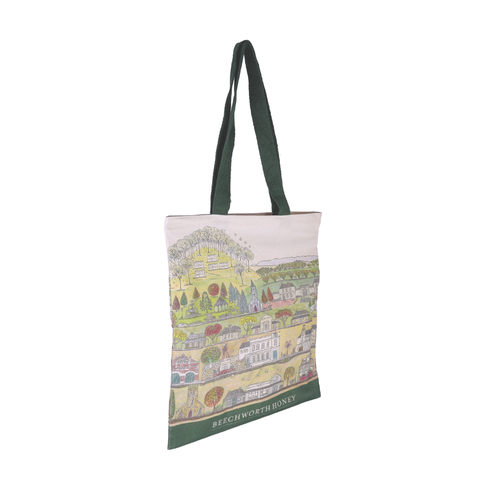 Autumn Leaves & Honey Granite Streets Tote Bag
