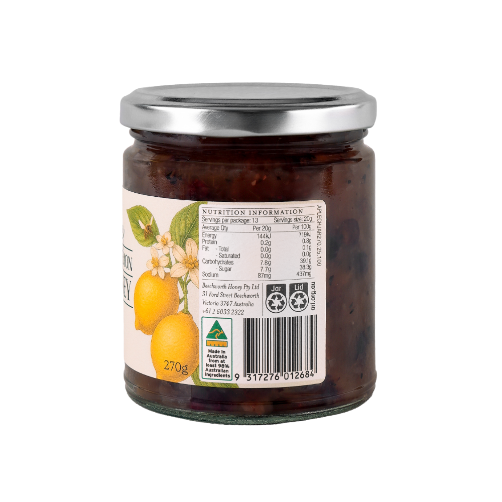 Honey, Apple, and Lemon Chutney Beechworth Honey