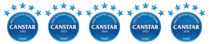 Canstar Blue Rated Australia's Best Honey 2022-2025
