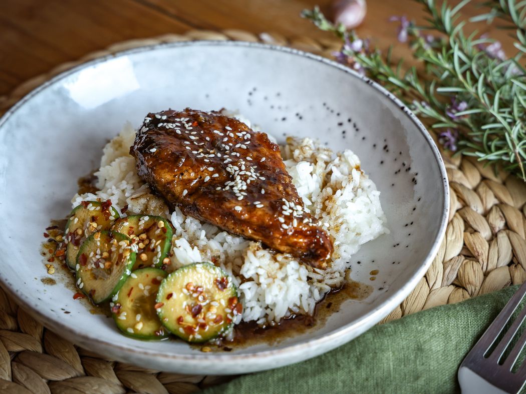 Honey Garlic Chicken and Rice