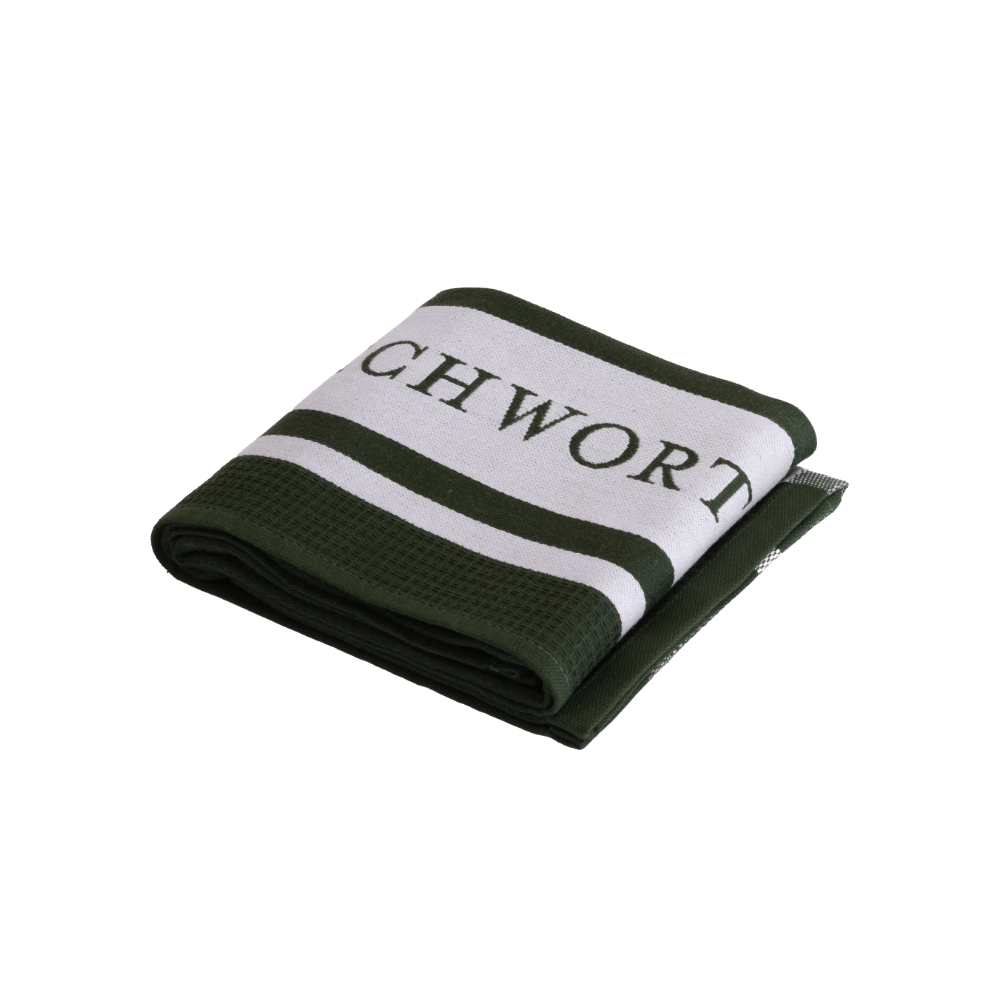 Beechworth Honey Waffle Tea Towel Dark Green