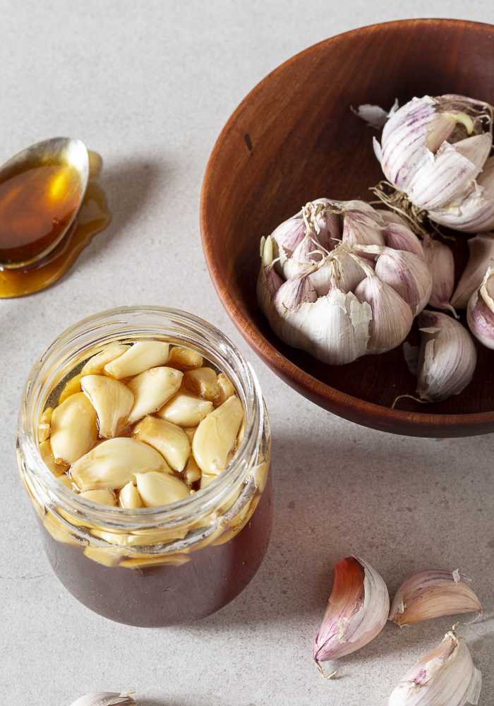 Fermented Garlic in Honey