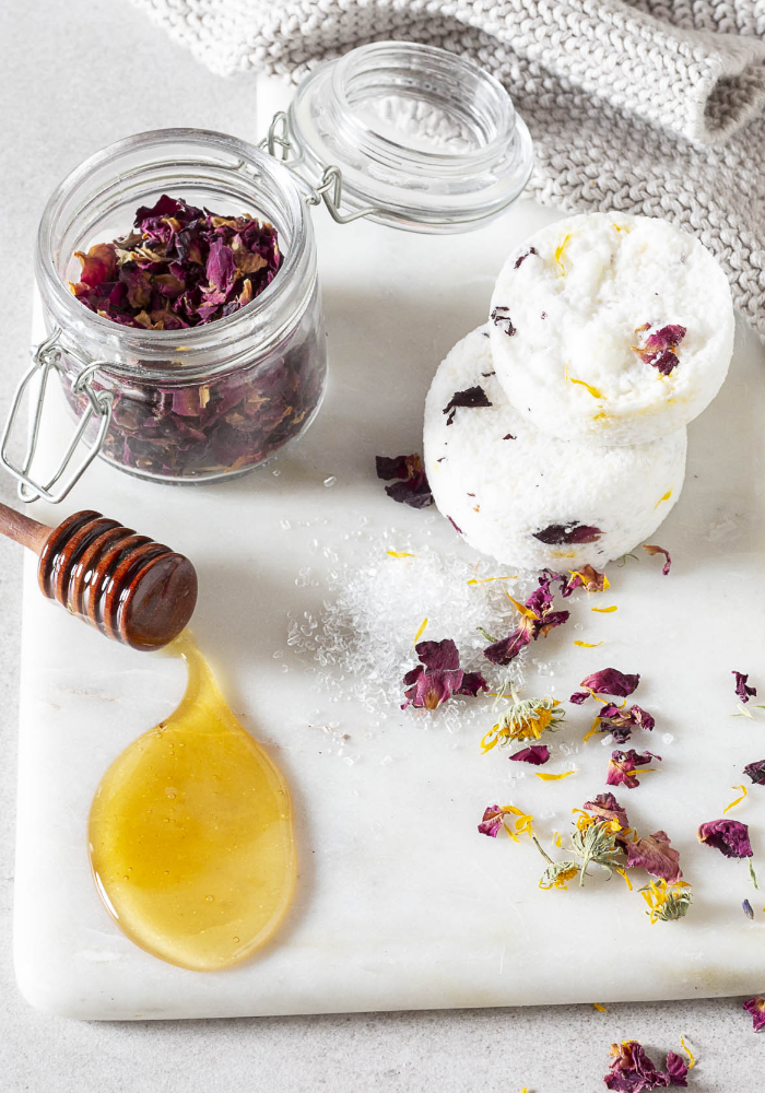 Honey, Rose & Calendula Bath Bombs
