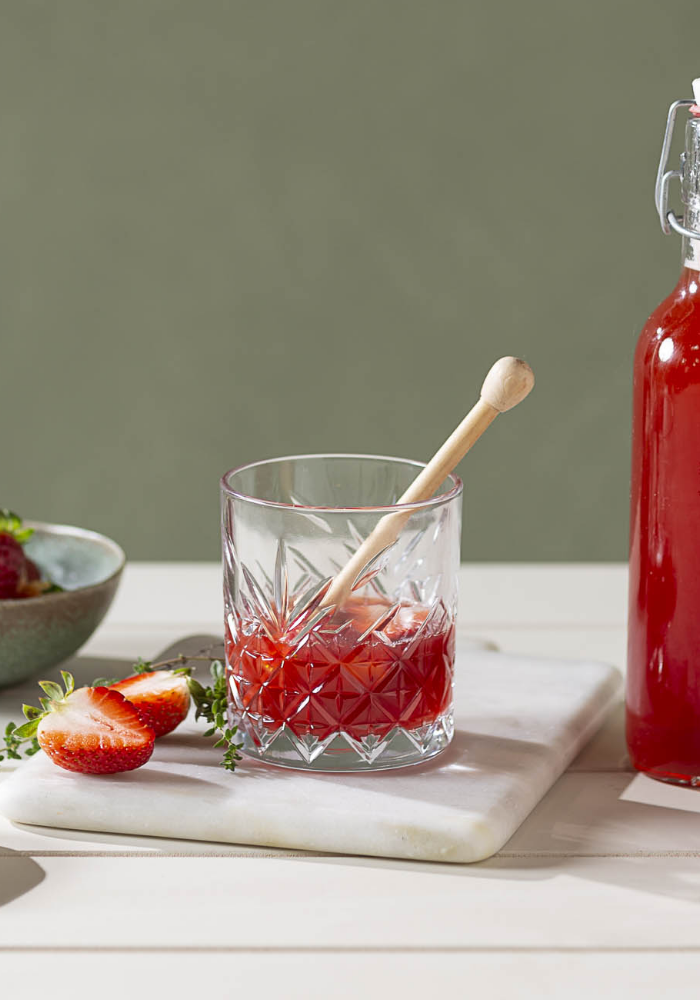 Honey, Strawberry & Thyme Syrup